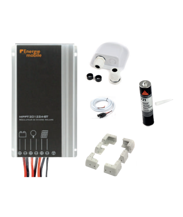Kit d\'installation pour panneaux solaires rigides  ≤ 280 W Blanc Energie Mobile [product_reference]