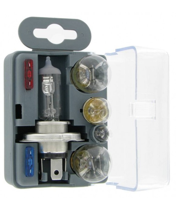 Kit de secours H4 12V avec 5 ampoules et 2 fusibles Casteels [product_reference]