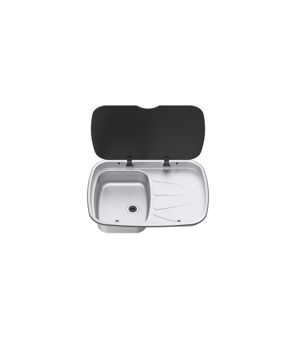 Evier en inox avec égouttoir à droite TheFord [product_reference]